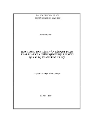Nâng cao chất lượng văn bản quy phạm pháp luật của chính