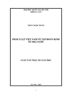 Nghiên cứu pháp luật về tập đoàn kinh tế nhà nước tại