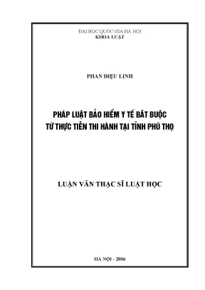 Nghiên cứu về pháp luật bảo hiểm y tế bắt buộc tại Phú Thọ