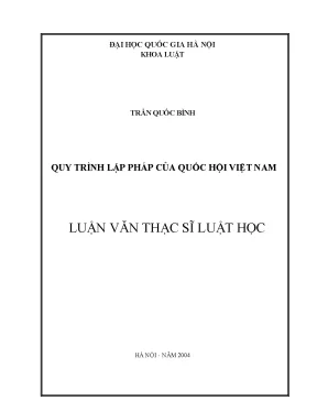 Quy trình lập pháp của Quốc hội Việt Nam: Phân tích và