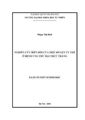 Nghiên cứu biến đổi gen ty thể trong ung thư đại trực tràng