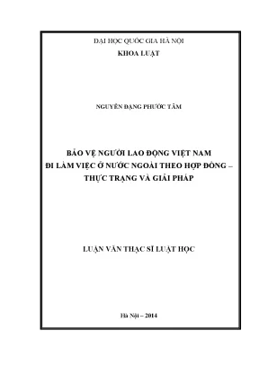 Bảo vệ người lao động Việt Nam làm việc ở nước ngoài: