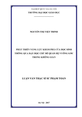 Phát Triển Năng Lực Khám Phá Của Học Sinh Qua Dạy Học