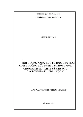Bồi Dưỡng Năng Lực Tự Học Cho Học Sinh Trường Hữu Nghị