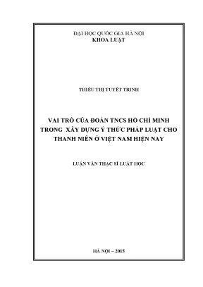Vai trò của Đoàn TNCS Hồ Chí Minh trong việc xây dựng ý