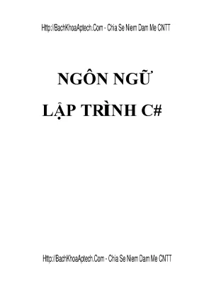 Khám Phá Ngôn Ngữ Lập Trình C#