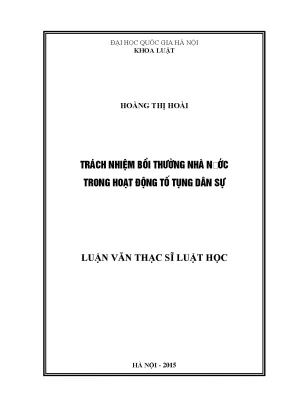 Trách Nhiệm Bồi Thường Nhà Nước Trong Tố Tụng Dân Sự