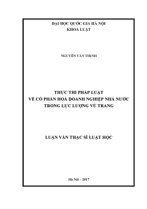 Cổ phần hóa doanh nghiệp nhà nước trong lực lượng vũ
