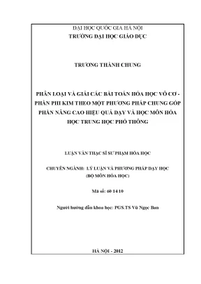 Phương Pháp Giải Bài Toán Hóa Học Vô Cơ Phần Phi Kim
