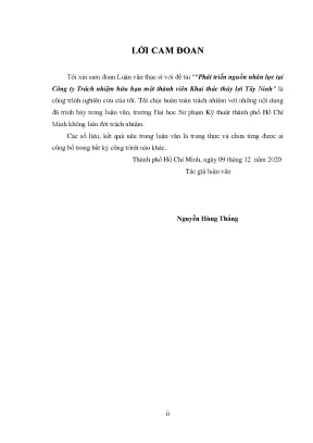 Phát triển nguồn nhân lực tại Công ty Khai thác Thủy lợi