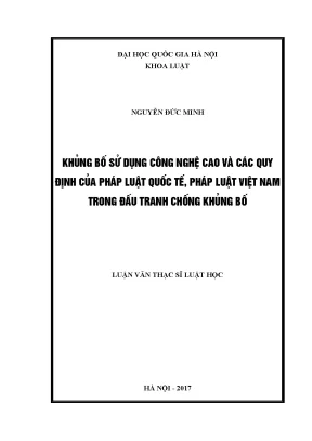 Khủng Bố Công Nghệ Cao: Quy Định Pháp Luật Quốc Tế và