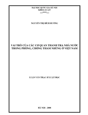 Vai trò của cơ quan thanh tra nhà nước trong phòng chống