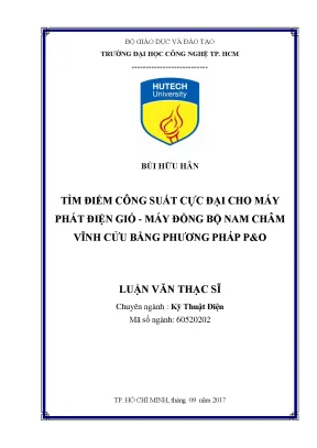 Tìm Điểm Công Suất Cực Đại Cho Máy Phát Điện Gió Bằng