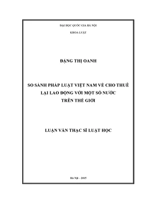 So sánh pháp luật cho thuê lại lao động Việt Nam và quốc tế
