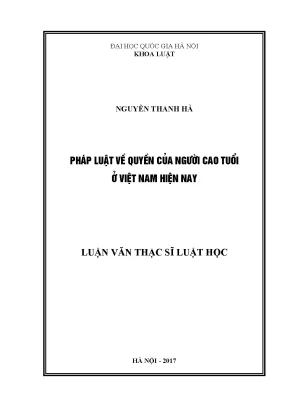 Quyền của người cao tuổi tại Việt Nam: Thực trạng và