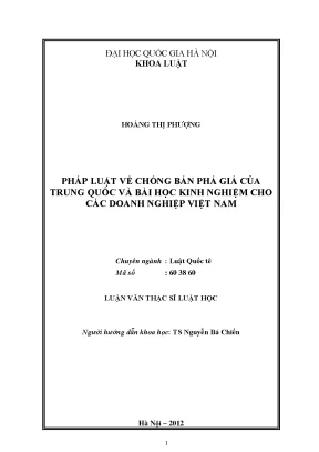 Chống Bán Phá Giá: Bài Học Kinh Nghiệm Từ Trung Quốc Cho