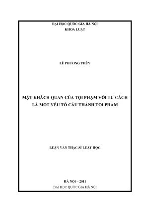 Mặt Khách Quan Của Tội Phạm: Yếu Tố Cấu Thành Tội Phạm