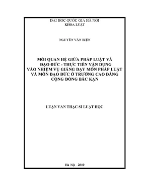 Mối Quan Hệ Giữa Pháp Luật và Đạo Đức Trong Giảng Dạy