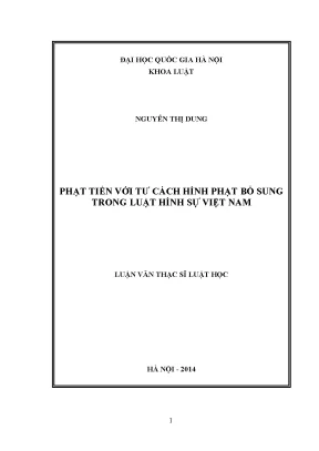 Phạt Tiền Trong Luật Hình Sự Việt Nam: Vai Trò và Thực Tiễn