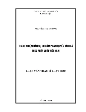 Trách Nhiệm Dân Sự Do Xâm Phạm Quyền Tác Giả Theo Pháp