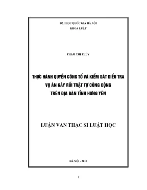 Thực hành quyền công tố và kiểm sát điều tra vụ án gây