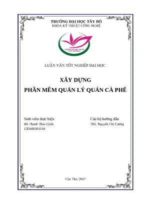 Phần Mềm Quản Lý Quán Cà Phê: Giải Pháp Tối Ưu Cho Doanh