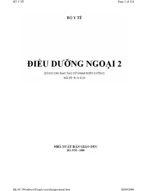 Chương Trình Đào Tạo Điều Dưỡng Ngoại 2