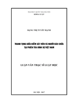 Tranh Tụng Giữa Kiểm Sát Viên và Người Bào Chữa Tại