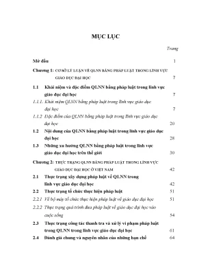 Tăng Cường Quản Lý Nhà Nước Bằng Pháp Luật Trong Giáo