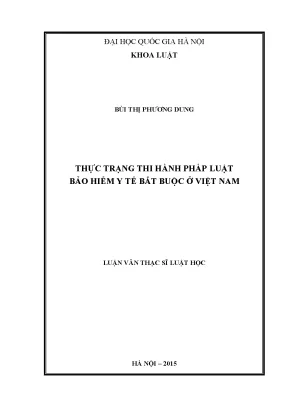 Thực trạng thi hành pháp luật bảo hiểm y tế bắt buộc tại