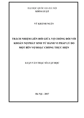 Trách Nhiệm Liên Đới Giữa Vợ Chồng Đối Với Khoản Nợ Phát