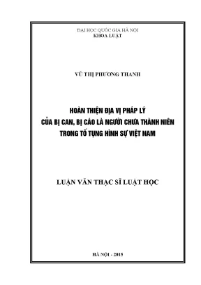 Hoàn thiện địa vị pháp lý của người chưa thành niên