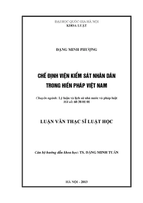 Chế định Viện Kiểm sát Nhân dân trong Hiến pháp Việt