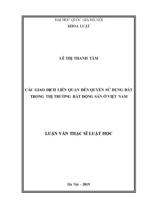 Giao dịch quyền sử dụng đất trong thị trường bất động