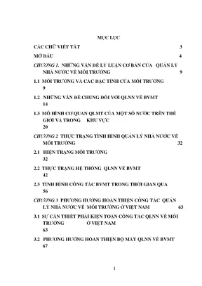 Quản lý Nhà nước về Môi trường: Thực trạng và Giải pháp