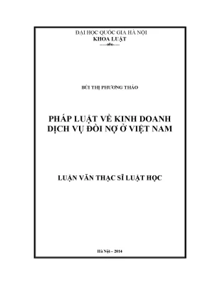 Pháp Luật Kinh Doanh Dịch Vụ Đòi Nợ Tại Việt Nam