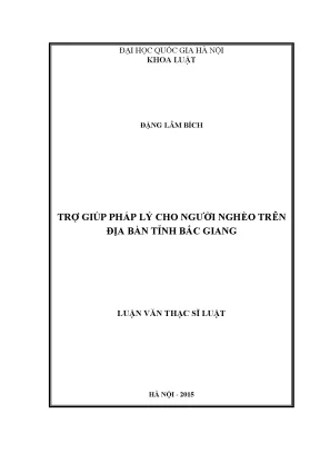 Trợ Giúp Pháp Lý Cho Người Nghèo Tại Bắc Giang: Thực