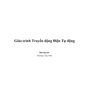 Hướng Dẫn Toàn Diện Về Truyền Động Điện Tự Động
