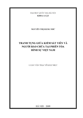 Tranh Tụng Giữa Kiểm Sát Viên và Người Bào Chữa Tại