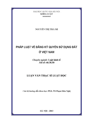 Pháp Luật Đăng Ký Quyền Sử Dụng Đất Tại Việt Nam: Thực