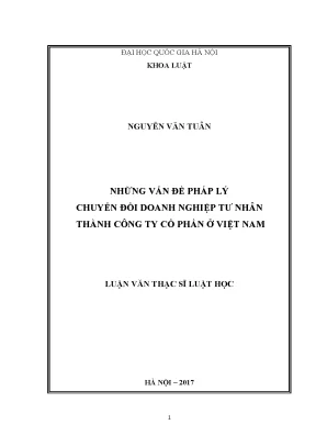 Chuyển Đổi Doanh Nghiệp Tư Nhân Thành Công Ty Cổ Phần Ở