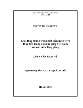 Khai Thác Chung Trong Luật Biển Quốc Tế: Thực Tiễn Việt