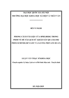 Phong Cách Tài Liệu Trong Phim Lịch Sử Của Spielberg: