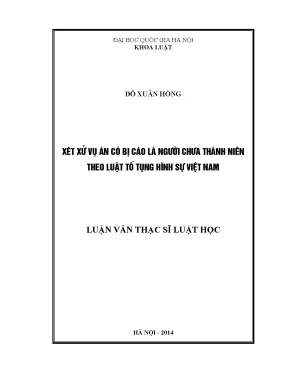 Xét xử vụ án hình sự có bị cáo là người chưa thành niên