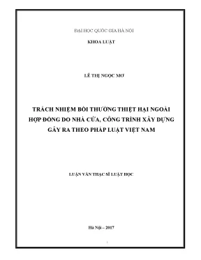 Trách Nhiệm Bồi Thường Thiệt Hại Ngoài Hợp Đồng Trong