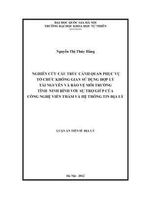 Nghiên cứu cảnh quan môi trường Ninh Bình bằng Viễn thám