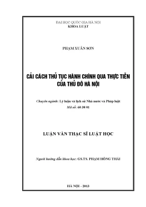 Cải Cách Thủ Tục Hành Chính Tại Hà Nội: Thực Tiễn và