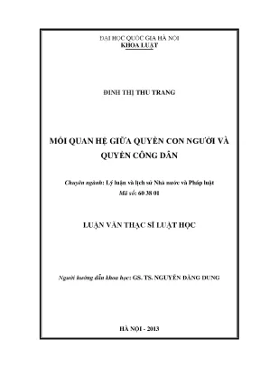 Mối Quan Hệ Giữa Quyền Con Người và Quyền Công Dân