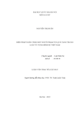 Biện Pháp Ngăn Chặn Bắt Người Phạm Tội Quả Tang Trong