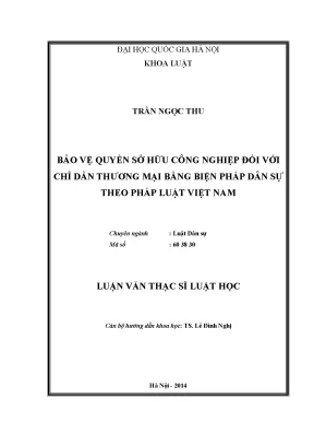 Bảo vệ quyền sở hữu công nghiệp đối với chỉ dẫn thương